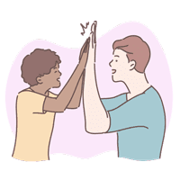 disability-therapy-assistant-support-worker-high-five